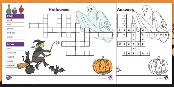 game halloween - Chơi đố chữ chủ đề Halloween